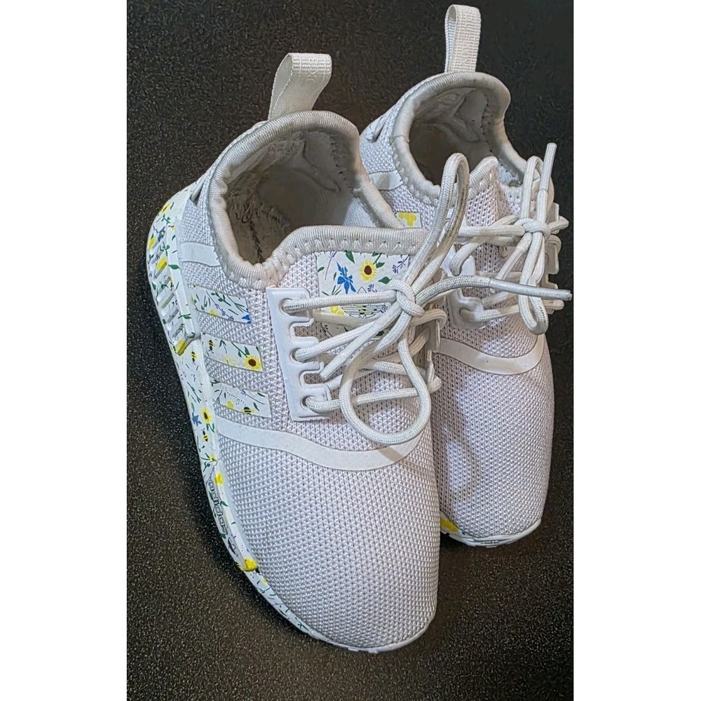 adidas Originals NMD_R1 Multicolor White Sun Flower IG7296 Girls Sneaker Shoe 8k